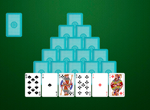 Pyramid solitaire